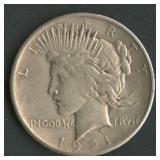 1921 Peace Silver Dollar