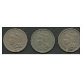 3- Mixed Three-Cent Nickels