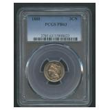 1888 Three Cent Nickel PCGS PR 63