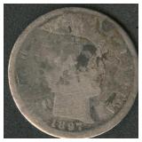 1897-O Liberty Head Barber Dime