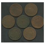 7- 1864 Two-Cent Pieces