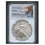 2020 ASE Silver Eagle NGC MS 70