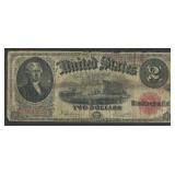 1917 $2 Legal Tender Note Red Seal FR-60