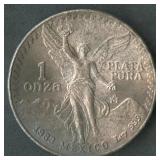 1983 Mexico Libertad .999 Silver 1 ozt