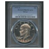 1971-S Eisenhower Silver $1 PCGS PR69 DCAM