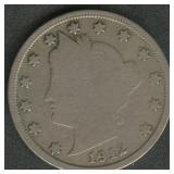 1912-S Liberty Head V Nickel