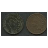 1875 and 1876 Indian Head Cents