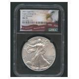 2021 Type 2 ASE Silver Eagle NGC MS 70