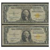 2- 1935A $1 Silver Certificates No Africa FR-2306