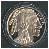 The American Buffalo Silver Dollar 2001-P