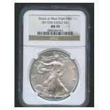 2017-W ASE Silver Eagle NGC MS 70