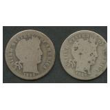 1893-O and 1893-S Liberty Head Barber Dimes