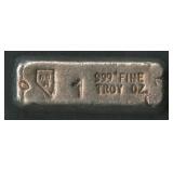 Nevada .999 Silver Bar 1 ozt