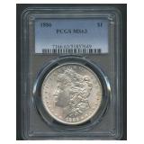 1886 Morgan Silver Dollar PCGS MS63