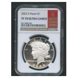2023-S Peace Silver Dollar NGC PF70 Ultra Cam
