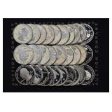29- Mixed Proof 'S' Washington Silver Quarters