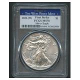 2020-W ASE Silver Eagle PCGS MS 70