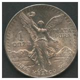 1984 Mexico Libertad .999 Silver 1 ozt