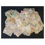 Large Bag of 200+ Mixed Foreign Currency