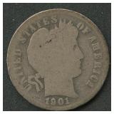 1901-S Liberty Head Barber Dime