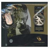 2012-W Infantry Soldier Silver Dollar OGP