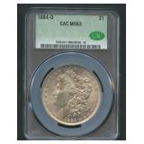 1884-O Morgan Silver Dollar CAC MS63