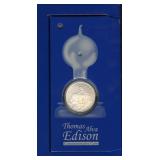 2004 Thomas Edison Commem Coin .900 Silver
