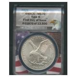 2021 Type 2 ASE Silver Eagle ANACS MS 70