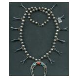 Squash Blossom Necklace .925 Silver 2.71 ozt TW