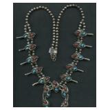 Squash Blossom Necklace .925 Silver 3.43 ozt TW