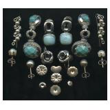 6 Sets of Earrings .925 Silver .94 ozt TW