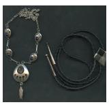 2- Mixed Necklaces .925 Silver .96 ozt TW