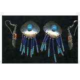 2 Sets of Earrings .925 Silver .50 0zt TW