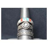 3- Mixed Rings Size 8.5-11, .925 Silver .51 ozt TW