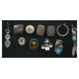 11 Mixed pieces of Earrings, Pendants & Cufflinks