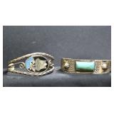 2- Mixed Bracelets .925 Silver 1.18 ozt TW