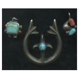 3- Mixed Pendants .925 Silver .60 ozt TW