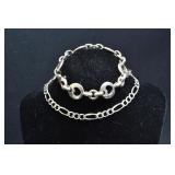 2- Mixed Bracelets .925 Silver 1.13 ozt