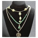 3- Necklaces .925 Silver 1.20 ozt TW