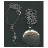 2- Mixed Necklaces .925 Silver 1.2 ozt