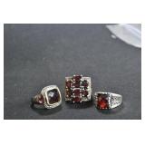 3- Mixed Rings Size 7.5-11, .925 Si.ver 1.09 ozt