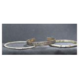 3- Mixed Bracelets .925 Silver 1.11 ozt