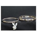 2- Mixed Bracelets .925 Silver 1.08 ozt