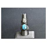 2- Mixed Rings Size 5.5 & 9.5, .925 Silver .50 ozt