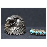 2- Mixed Rings Size 7 & 11.5, .925 Silver .53 ozt