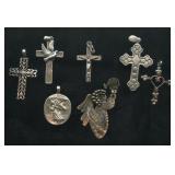 7 Mixed Pendants .925 Silver .91 ozt TW