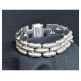 Judith Ripka Chain Bracelet .925 Silver .94 ozt