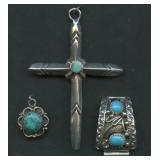 3- Mixed Pendants .925 Silver .49 ozt TW