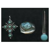 3- Mixed Pendants .925 Silver .49 ozt TW