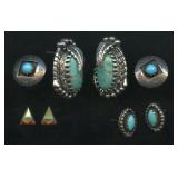 4 Sets of Earrings .925 Silver .49 ozt TW